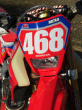 JCR Honda 2020 graphic kit with number plate decals