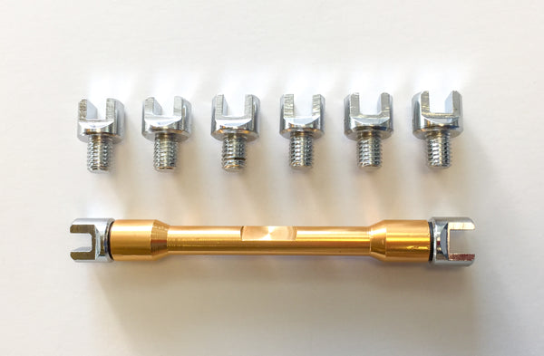 Motorcycle 9pc Spoke Wrench Set Adjusts Tenson Corrects Buckled Wheels