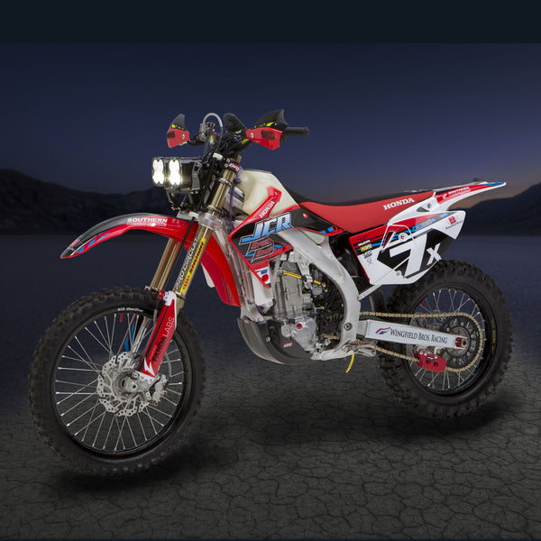 thumbnail image 2 of Baja Designs D/C Squadron Sport Motorcycle LED Headlight – Red Powder Coated Shell (5570014R) 2 of 5