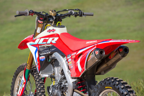 JCR Honda Factory Graphic Kit with number plate backgrounds