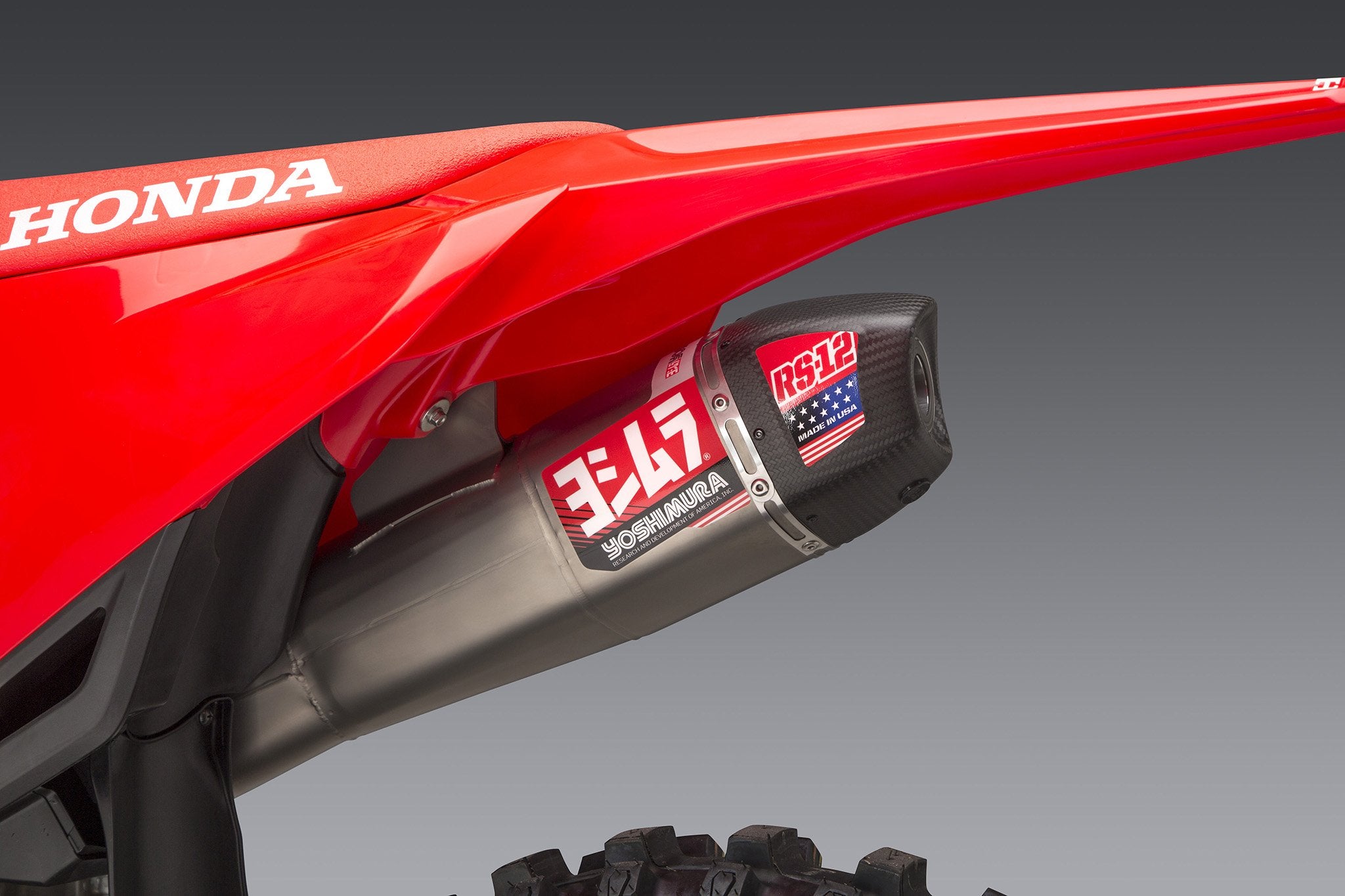 YOSHIMURA RS 12 STAINLESS FULL EXHAUST 2021 HONDA CRF450R CRF450RX JCR Speed Shop